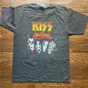 KISS 2019 Arima Kinen Horse Race in Japan × Vintage Style T-shirt Gray Size XXL